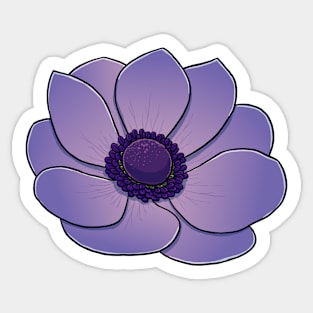 Anemone flower lover Sticker